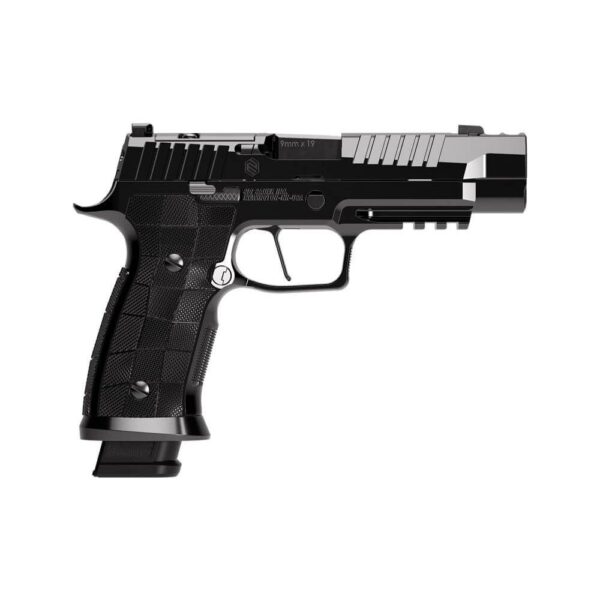 Sig Sauer Reserve Collection P320-SXG Handgun 9mm Luger 21rd Magazines(3) 3.9" Compensated Barrel Hi-Polish DLC - Precision Shot Firearms