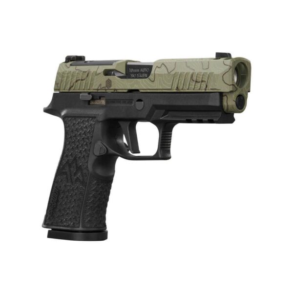 Sig Sauer P320-XTEN Endure Comp Handgun 10mm Auto 15rd Magazines(3) 3.8" Barrel Moss Green Slide Night Sights - Precision Shot Firearms