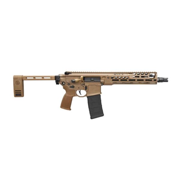 Sig Sauer MCX-SPEAR LT IR Pistol 5.56mm 30rd Magazine(1) 11.5" Threaded Barrel Coyote Finish Folding Brace - Precision Shot Firearms