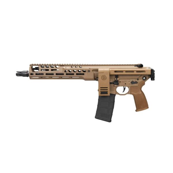 Sig Sauer MCX-SPEAR LT IR Pistol 5.56mm 30rd Magazine(1) 11.5" Threaded Barrel Coyote Finish Folding Brace - Precision Shot Firearms