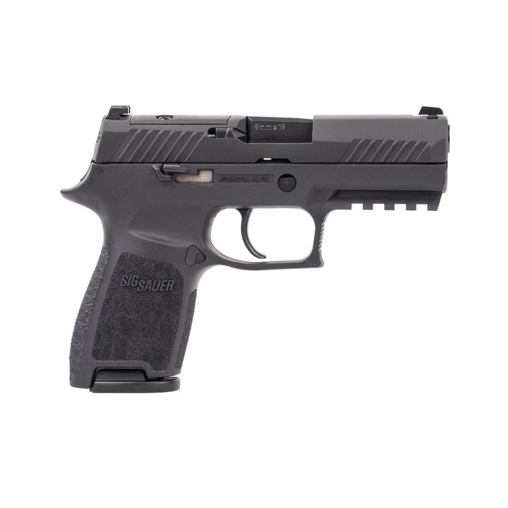 Sig Sauer P320 Compact Handgun 9mm Luger 10rd Magazines (2) 3.9" Barrel Black OR MA Compliant - Precision Shot Firearms
