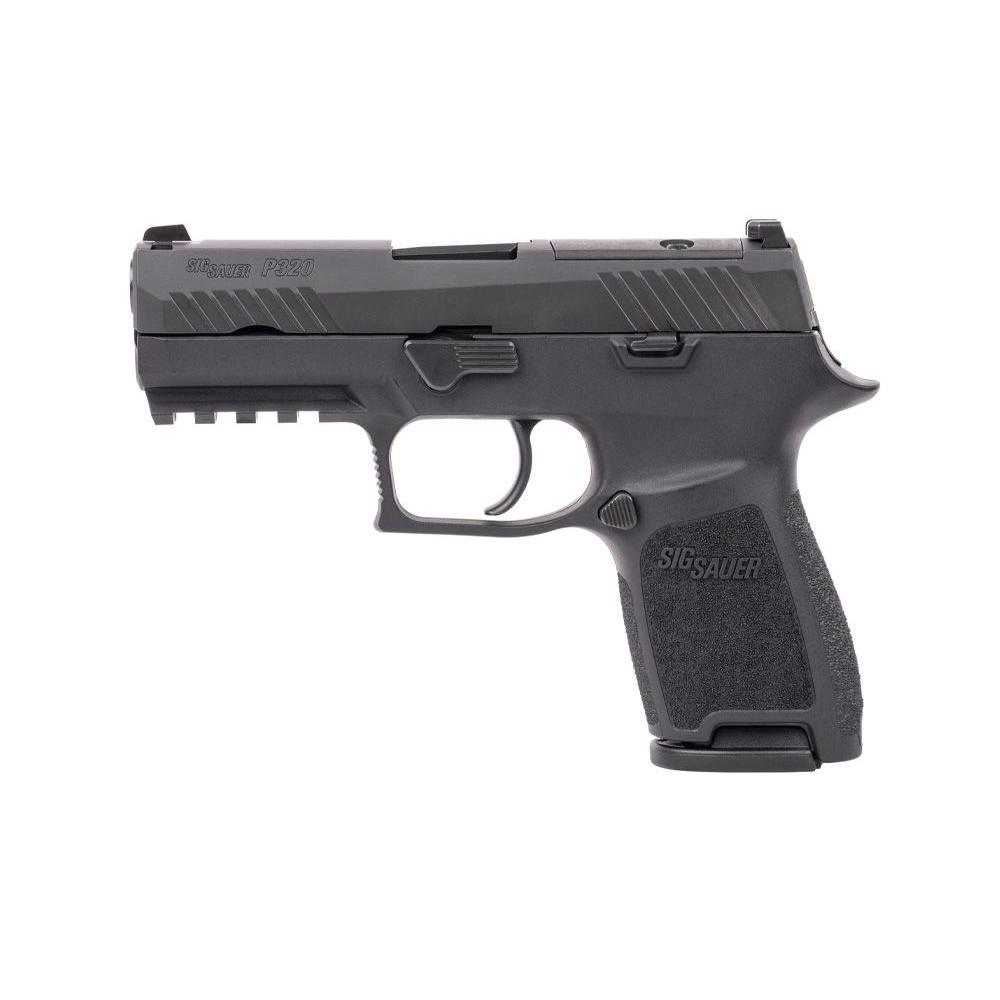 Sig Sauer P320 Compact Handgun 9mm Luger 10rd Magazines (2) 3.9" Barrel Black OR MA Compliant - Precision Shot Firearms