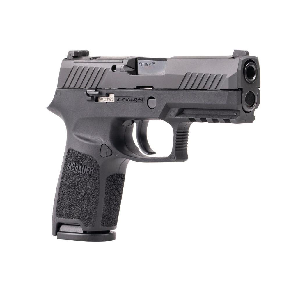 Sig Sauer P320 Compact Handgun 9mm Luger 10rd Magazines (2) 3.9" Barrel Black OR MA Compliant - Precision Shot Firearms