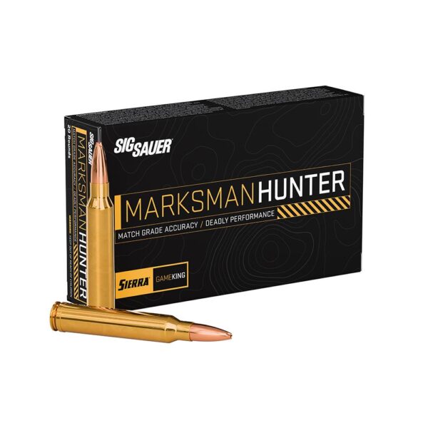 Sig Sauer Marksman Hunter GameKing Rifle Ammunition .300 Win Mag 165gr HPBT 3120 fps 20/ct - Precision Shot Firearms