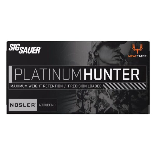 Sig Sauer Platinum Hunter Accubond Rifle Ammunition 6.5 Creedmoor 180gr PT 2266 fps 20/ct - Precision Shot Firearms