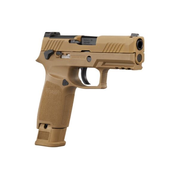 Sig Sauer M18 Coyote OR Compact Handgun 17(1) &21(2)rd Magazines 3.9" Barrel Manual Safety - Precision Shot Firearms