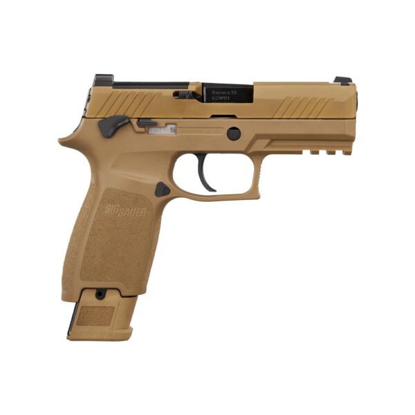 Sig Sauer M18 Coyote OR Compact Handgun 17(1) &21(2)rd Magazines 3.9" Barrel Manual Safety - Precision Shot Firearms