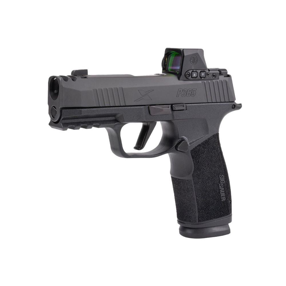 Sig Sauer P365 XMacro Handgun 9mm Luger 17rd Magazines(2) 3.7" Barrel Romeo Compact Red Dot - Precision Shot Firearms