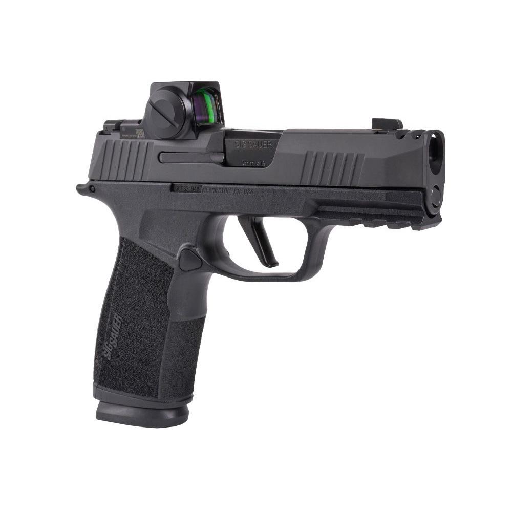 Sig Sauer P365 XMacro Handgun 9mm Luger 17rd Magazines(2) 3.7" Barrel Romeo Compact Red Dot - Precision Shot Firearms