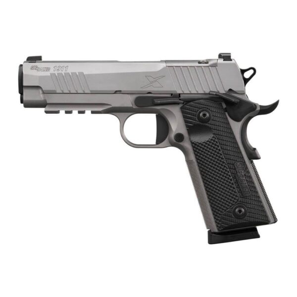 Sig Sauer 1911-XCARRY Stainless Handgun .45 ACP 8rd Magazine(2) 4.2" Barrel Optic Ready - Precision Shot Firearms