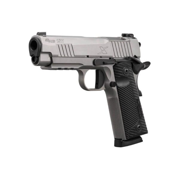 Sig Sauer 1911-XCARRY Stainless Handgun .45 ACP 8rd Magazine(2) 4.2" Barrel Optic Ready - Precision Shot Firearms
