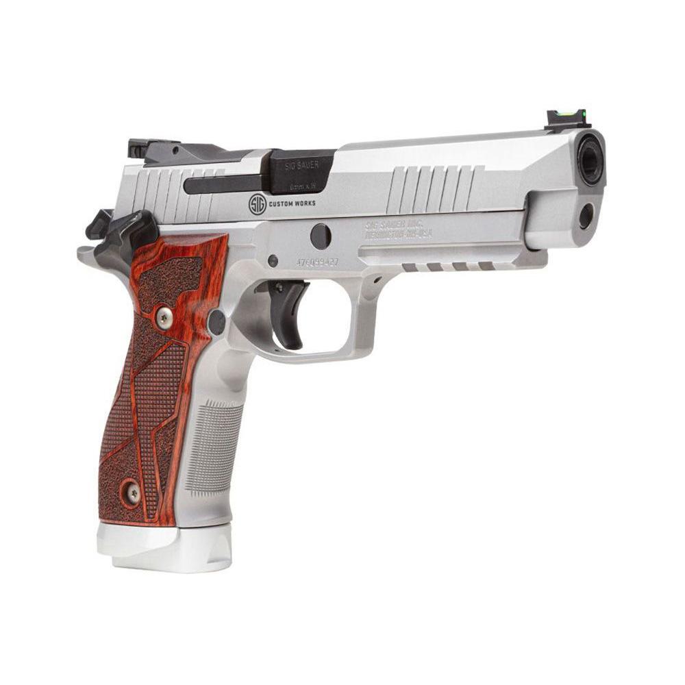 Sig Sauer P226 X-Five Stainless Custom Works Handgun 9mm Luger 20rd Magazines(3) 5" Barrel Cocobolo Grips SAO - Precision Shot Firearms