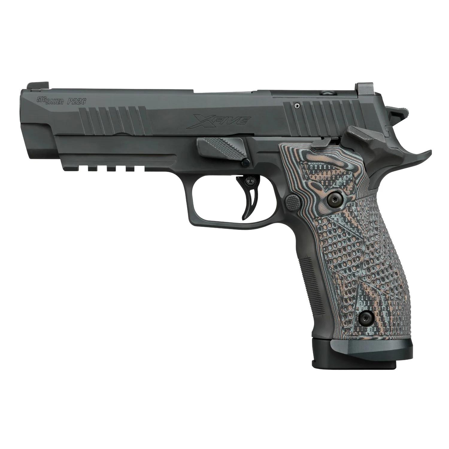 Sig Sauer P226 X-Five Extreme Handgun 9mm Luger 20rd Magazines(3) 5" Barrel Black/Gray G10 Grips Night Sights - Precision Shot Firearms