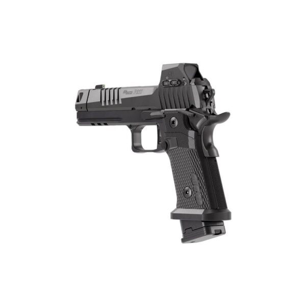 Sig Sauer P211-GTO Blackout Handgun 9mm Luger 21(2)&23(1)rd Magazines 4.4" Compensated Barrel Optic Ready SAO - Precision Shot Firearms