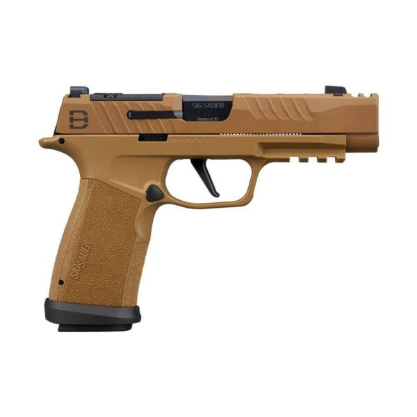 Sig Sauer P365-XF DH3 Handgun 9mm Luger 10rd Magazines(3) 3.7" Barrel DH3 Slide Coyote Optic Ready Competition Magwell - Precision Shot Firearms