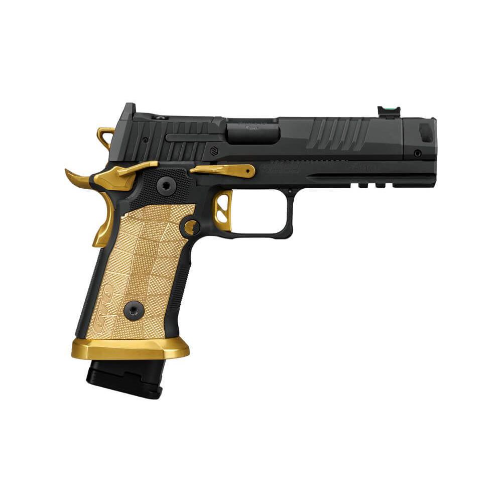 Sig Saur P211 Spectre Comp Handgun 9mm Luger 23(1) & 21(2)rd Magazines 4.4" Compensated Barrel SAO Brass Grip Optic Ready - Precision Shot Firearms