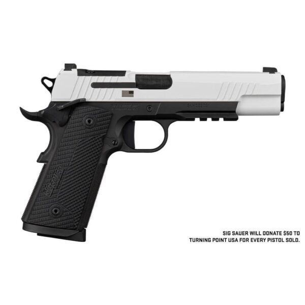 SIG 1911-X Freedom Handgun .45 ACP 5" 8rd Magazines(2) Two-Tone White on Black Optic Ready - Precision Shot Firearms