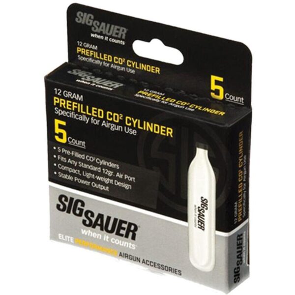 Sig Sauer CO2 Cartridge 12gr 5/ct - Precision Shot Firearms
