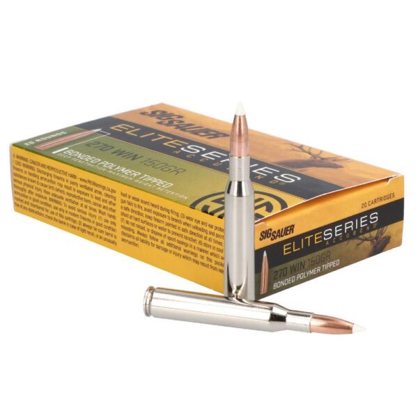 Sig Sauer Elite Hunting Accubond Rifle Ammunition .270 Win 150gr HP 2860 fps 20/ct - Precision Shot Firearms