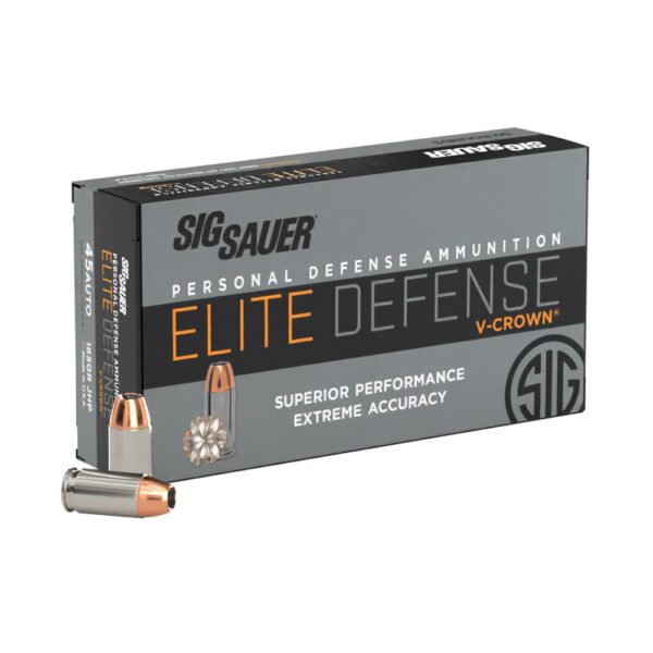 AMMO 45ACP 230GR ELITE V CROWN JHP BOX/50 - Precision Shot Firearms