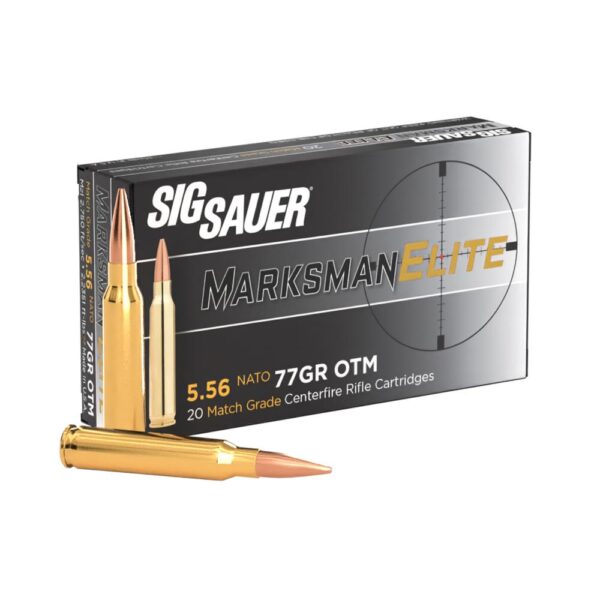 Sig Sauer Elite Match Rifle Ammunition 5.56mm 77gr OTM 20/ct - Precision Shot Firearms