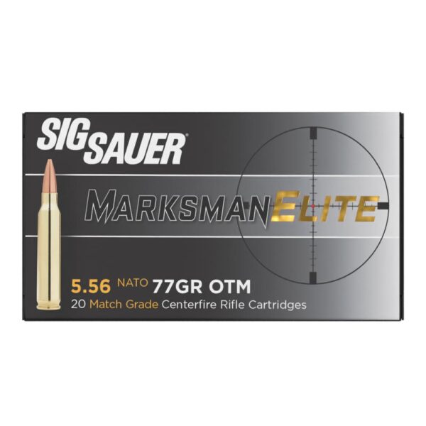 Sig Sauer Elite Match Rifle Ammunition 5.56mm 77gr OTM 20/ct - Precision Shot Firearms