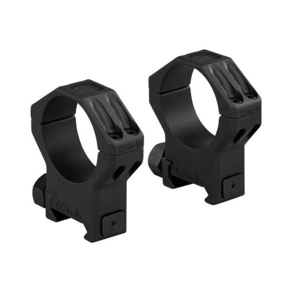 Sig Sauer Alpha6 Scope Ring Set 34mm High Profile 1.12" Al Matte Black - Precision Shot Firearms