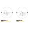 Sig Sauer BRAVO3 Battle Sight - 3x24mm 300 Blackout Horseshoe Dot Illum Ret 0.5 MOA M1913 - Black - Precision Shot Firearms