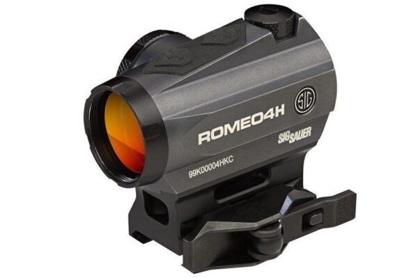 Sig Sauer ROMEO4H Red Dot Sight - 1x30mm 2 MOA Red Dot Ballistic Circle Dot Reticle Graphite - Precision Shot Firearms
