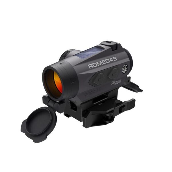 Sig Sauer ROMEO4S Solar Powered Red Dot Sight - 1x20mm 2 MOA Red Dot Ballistic CirclePlex Graphite - Precision Shot Firearms