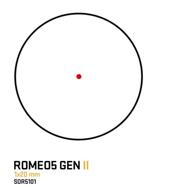 Sig Sauer Romeo5 Gen II Compact Red Dot Sight 1x20mm 1 MOA Red Dot 2 MOA Adj - Precision Shot Firearms