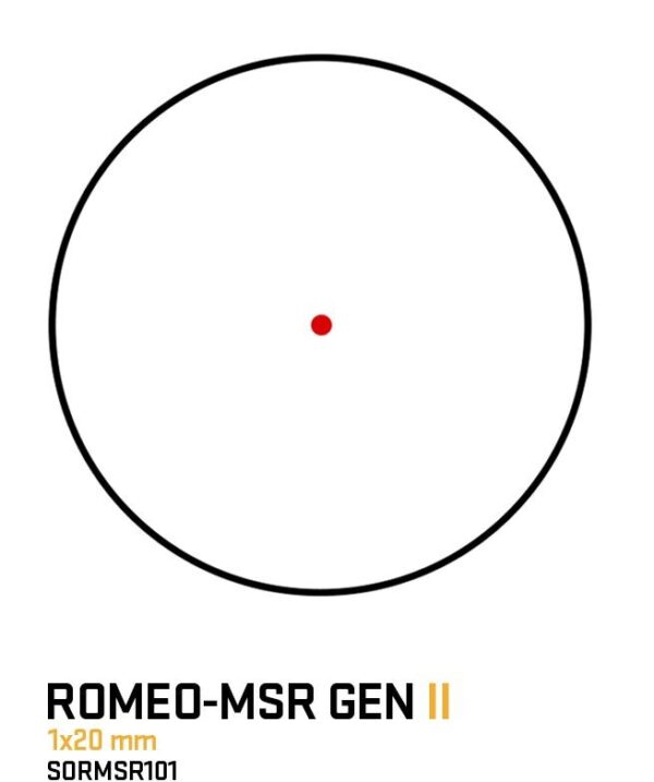 Sig Sauer Romeo-MSR GEN II Compact Red Dot Sight 1x20mm 2 MOA Red Dot 1 MOA Adj - Precision Shot Firearms