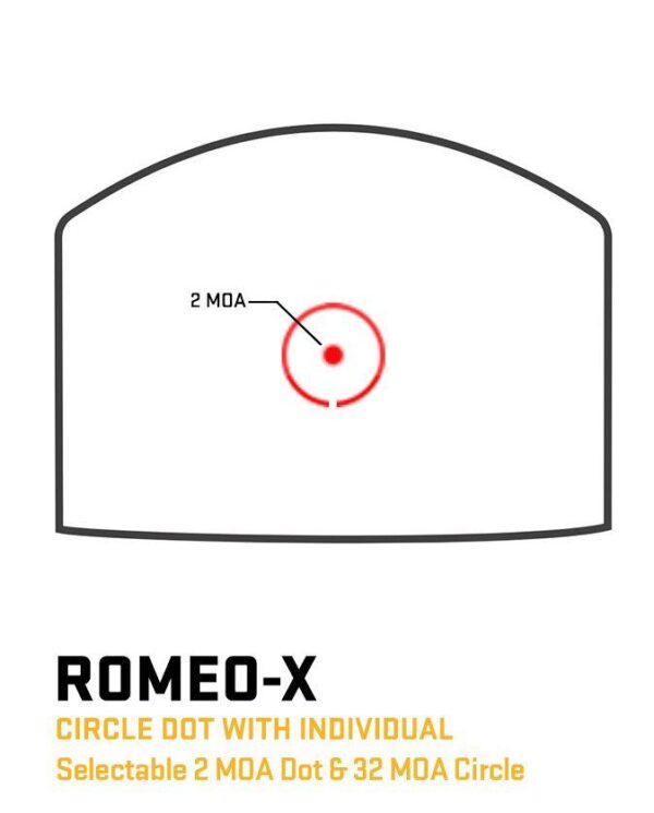 Sig Sauer Romeo-X Reflex Sight Open w Compact Footprint/ Circle Dot - Flat Dark Earth - Precision Shot Firearms