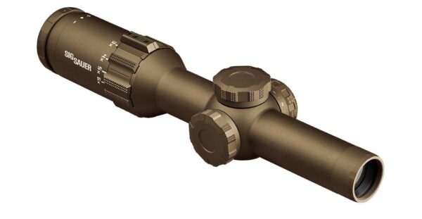 Sig Sauer TANGO6T Rifle Scope 1-6x24 30mm FFP 5.56/7.62 Horseshoe Dot Illum FDE - Precision Shot Firearms