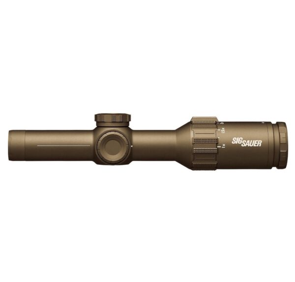 Sig Sauer TANGO6T Rifle Scope 1-6x24 30mm FFP 5.56/7.62 Horseshoe Dot Illum FDE - Precision Shot Firearms
