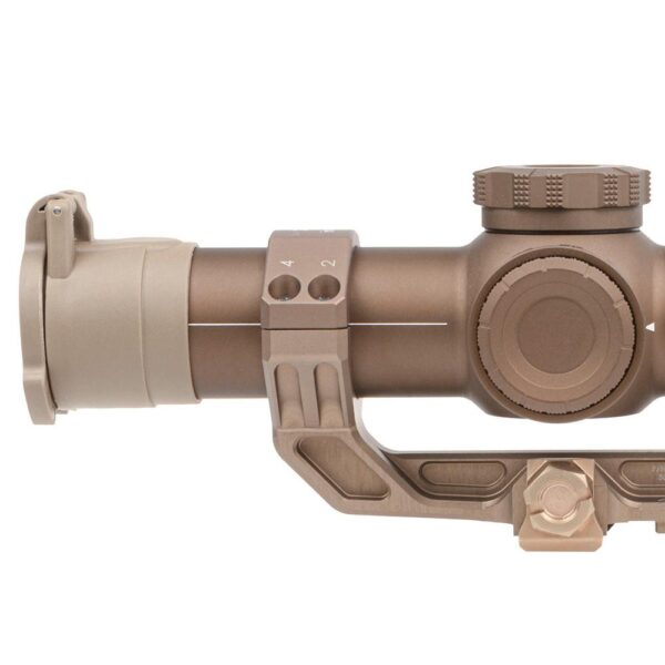 Sig Sauer Tango6T Rifle Scope 1-6x24mm 30mm FFP DWLR-556 Illum. FDE with DVO Factory Installed Alpha4 Mount / ARD & Flip-Back Caps - Precision Shot Firearms