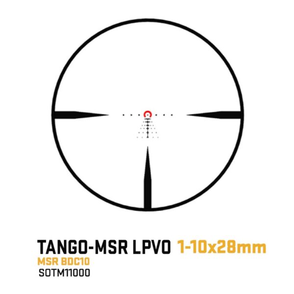 Sig Sauer TANGO-MSR LPVO Rifle Scope 1-10x28 34mm SFP BDC-10 Illum Black - Precision Shot Firearms