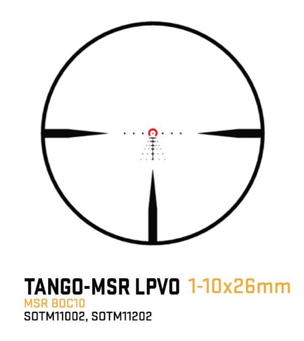 Sig Sauer TANGO-MSR LPVO Rifle Scope 1-10x26 34mm FFP BDC-10 Illum Black - Precision Shot Firearms