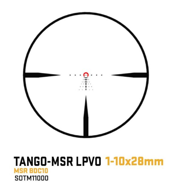 Sig Sauer Tango MSR Rifle Scope 1-10x28mm 34mm SFP Illum MSR BDC10 Reticle 0.5 MOA Coyote - Precision Shot Firearms