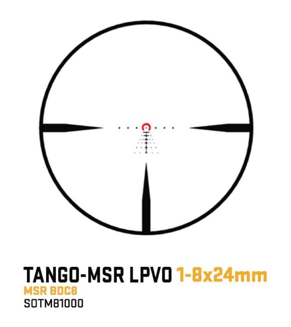 Sig Sauer Tango MSR LPVO Rifle Scope 1-8x24 30mm SFP BDC 8 Illum Black - Precision Shot Firearms