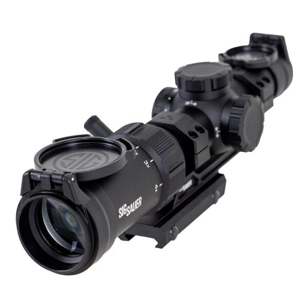 Sig Sauer SPR Rifle Scope 1-4x24mm 30mm SFP Hellfire FL-4 Illum. Black with Mount - Precision Shot Firearms