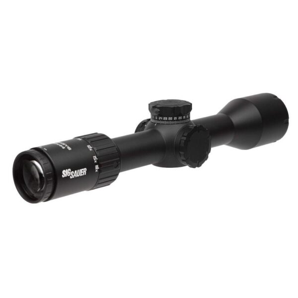 Sig Whiskey6 Rifle Scope 3-18x44 30mm SFP Multi-Lock Zero Stop MOA Milling Hunter 2.0 Non-Illum Black - Precision Shot Firearms