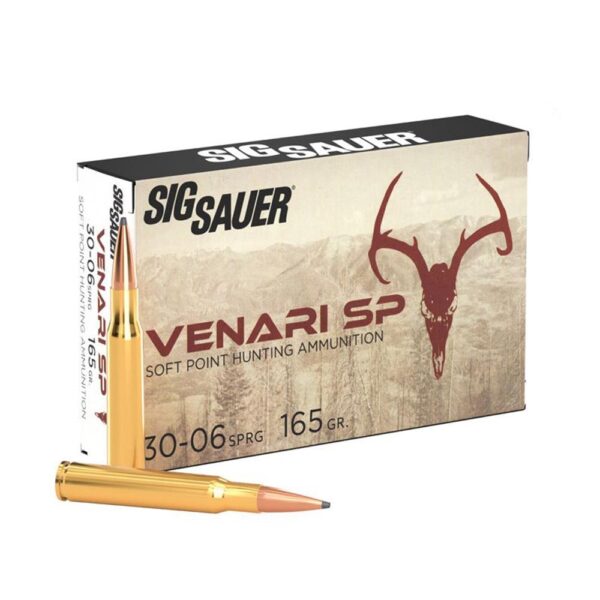 Sig Sauer Venari SP Rifle Ammunition .30-06 SPRG 165gr SP 2900 fps 20/ct - Precision Shot Firearms
