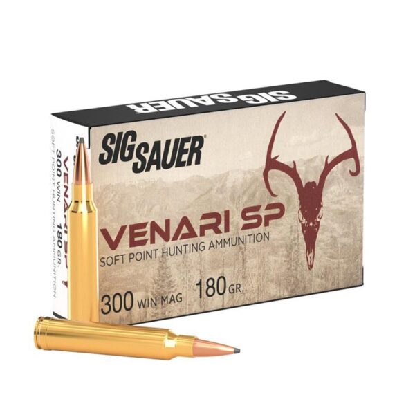 Sig Sauer Venari SP Rifle Ammunition .300 Win Mag 180gr SP 3050 fps 20/ct - Precision Shot Firearms