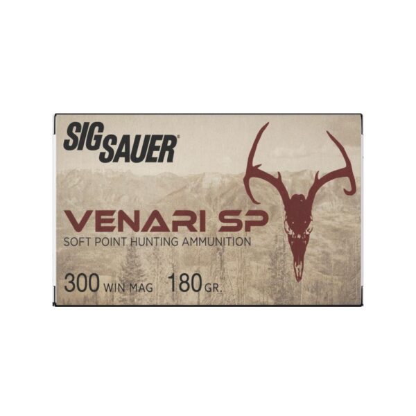 Sig Sauer Venari SP Rifle Ammunition .300 Win Mag 180gr SP 3050 fps 20/ct - Precision Shot Firearms
