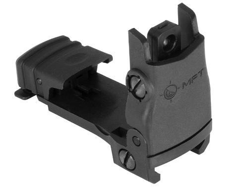 Rear Back Up Polymer Sight flip up with Windage Adjustment - Precision Shot Firearms
