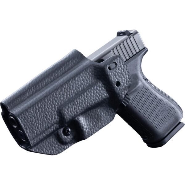 Mission First Tactical Leather Hybrid IWB/OWB Holster for Glock 19/23/44/45 Black Ambi - Precision Shot Firearms