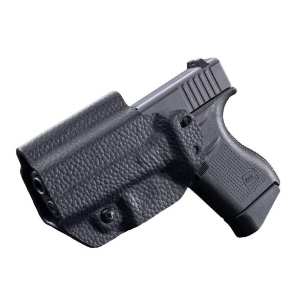 Mission First Tactical Leather Hybrid IWB/OWB Holster for Glock 43/43x Black Ambi - Precision Shot Firearms