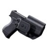 Mission First Tactical Leather Hybrid IWB/OWB Holster for Glock 43/43x Black Ambi - Precision Shot Firearms