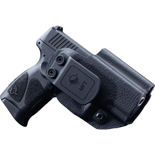 Mission First Tactical Leather Hybrid IWB/OWB Holster for Taurus PT111/G2/G2C/G2S/G3c Black Ambi - Precision Shot Firearms